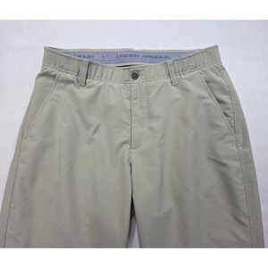 Under Armour Match Play Golf Pants Men 34x32 Beige Performance Chino LIMITED USE